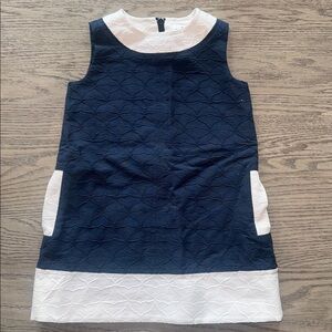 Vineyard Vines Navy and White Toddler Dress
